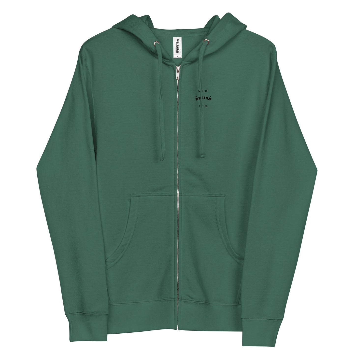 Personalized Unisex fleece zip up hoodie