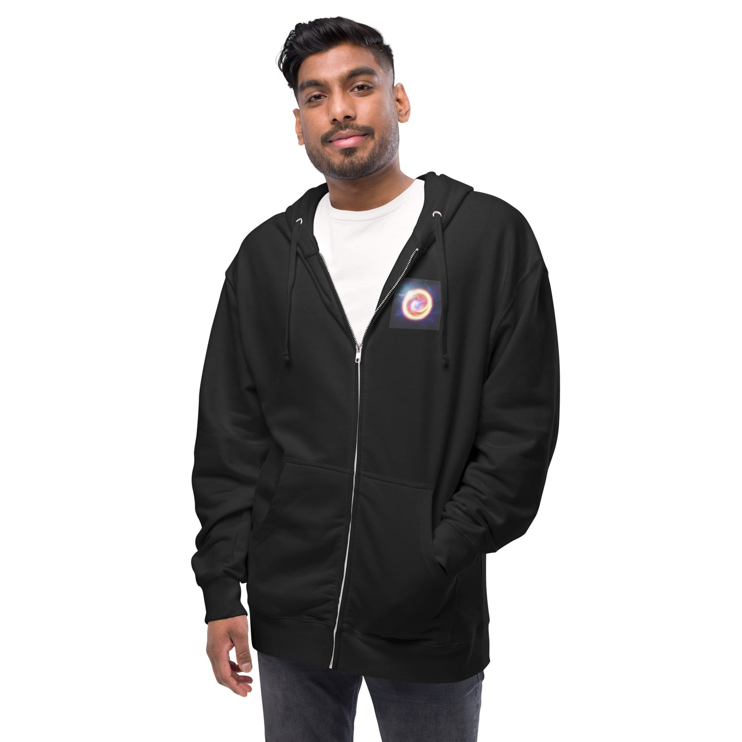 Galaxy Unisex fleece zip up hoodie