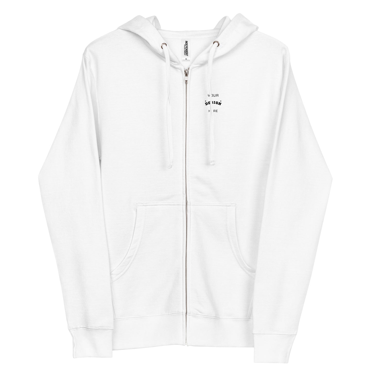 Personalized Unisex fleece zip up hoodie