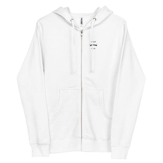 Personalized Unisex fleece zip up hoodie