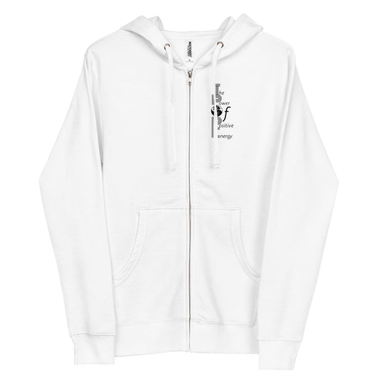 The Power of Positive Energy Unisex fleece zip up hoodie