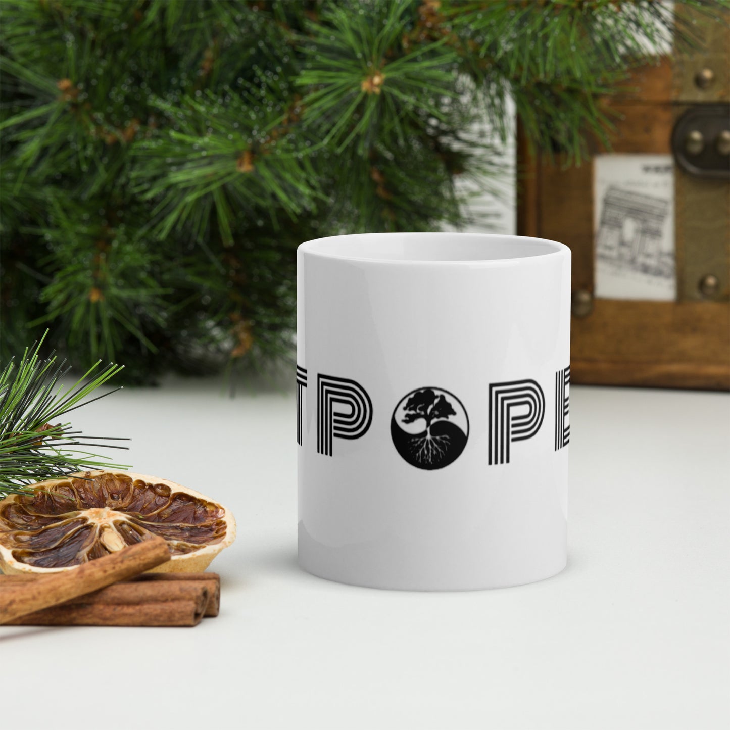 Tpope White glossy mug