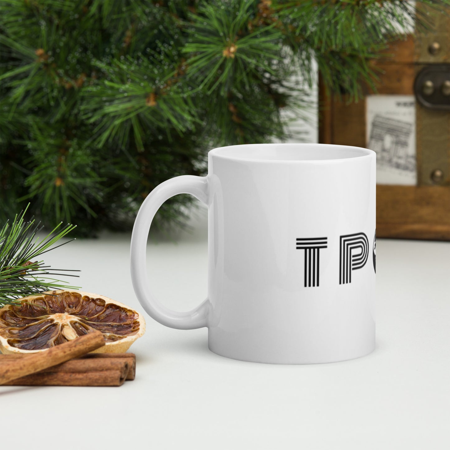 Tpope White glossy mug