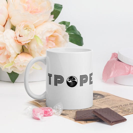 The Power of Positive Energy White glossy mug