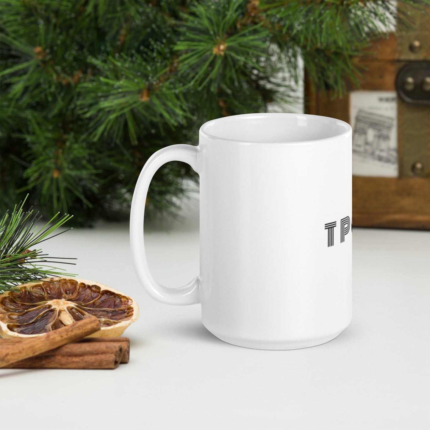 Tpope White glossy mug